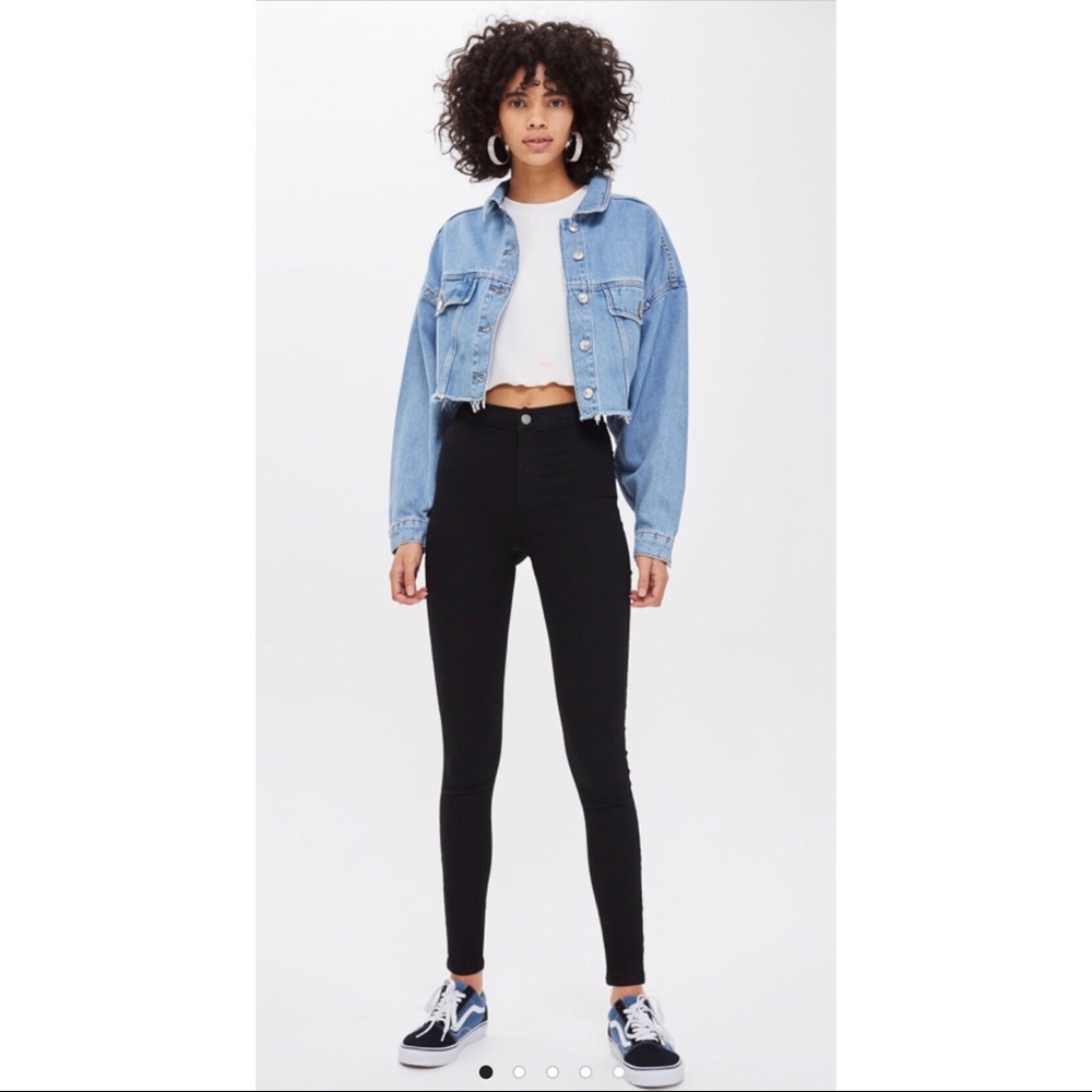Top shop moto Joni high waisted black jeans